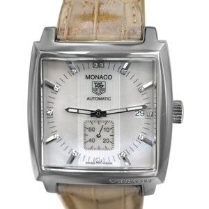 MINT! Tag Heuer Monaco Diamond Watch With FULL BOX SET AND CARDS!